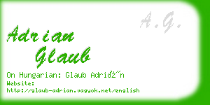 adrian glaub business card